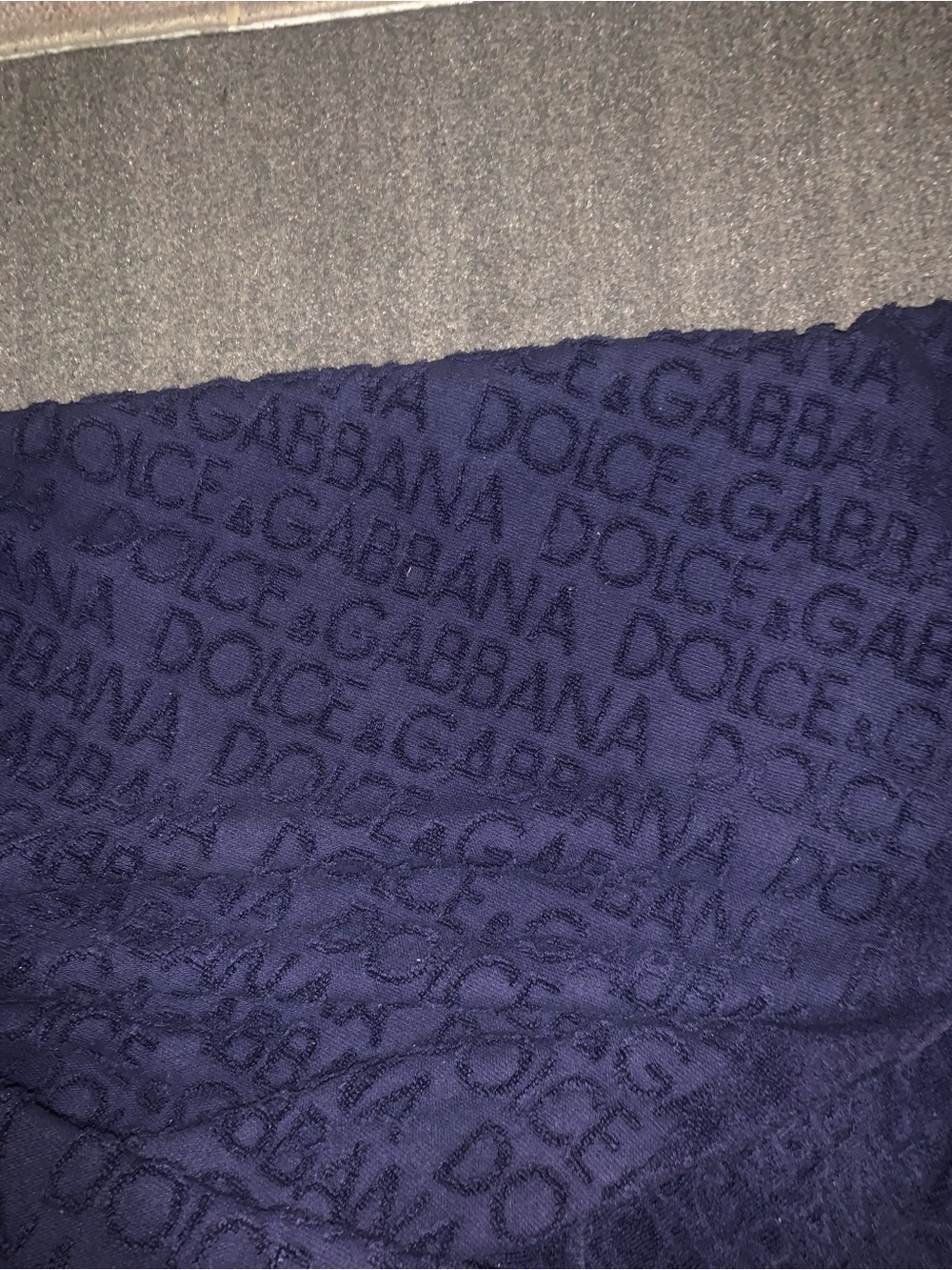 Dolce & Gabbana Kids Navy Logo Jacquard Sweatpants